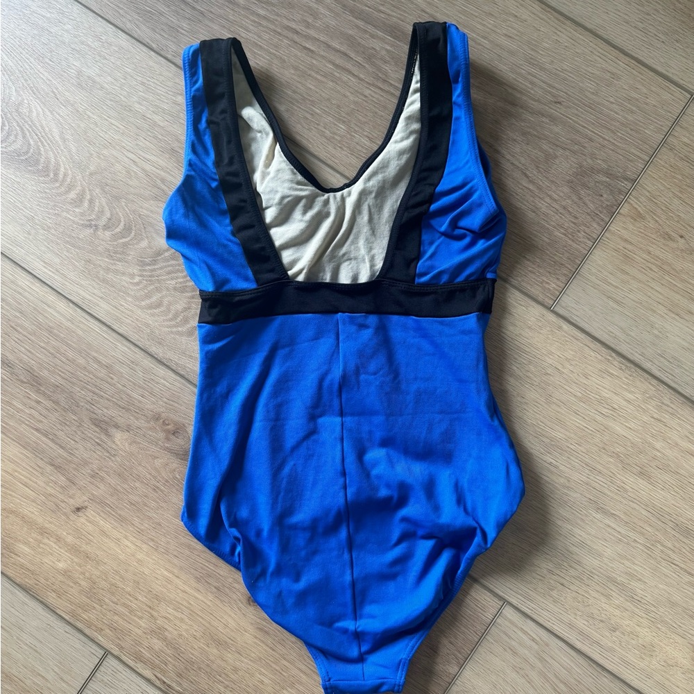 Natalie Dancewear Blue and Black Leotard - Picture 2 of 3